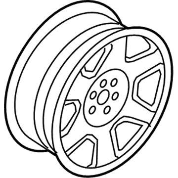 Ford 8L8Z-1015-A Wheel, Steel