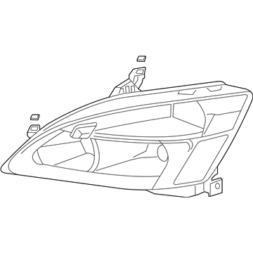 Honda 33151-SDA-A01 Headlight Unit, Driver Side