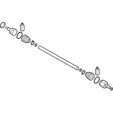 Hyundai 49501-S2200 Shaft Assembly-Drive, RH