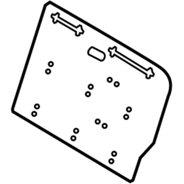 Kia 893911WAF0 Mat-RBACK, LH