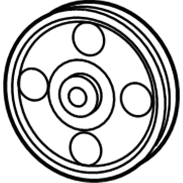 Mopar 53013861AA Pulley-Power Steering Pump