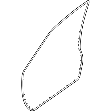 Nissan 80830-7B000 Weatherstrip-Front Door, RH