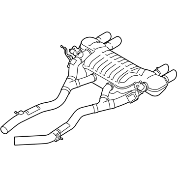 BMW 18-30-7-851-179 Rear Exhaust Flap Muffler