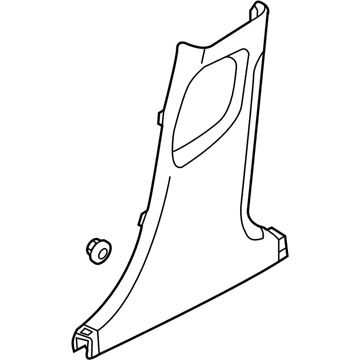Hyundai 85835-3V000-HZ Trim Assembly-Center Pillar Lower LH