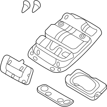 Kia 928104D000QW Lamp Assembly-OVERHEADEAD Console