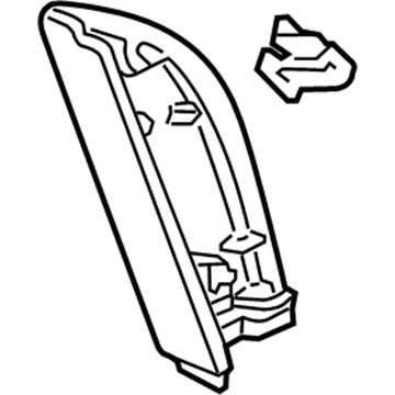 Honda 76220-SHJ-A02ZA Garnish, R. Door Mirror *NH167L* (GRAPHITE BLACK)
