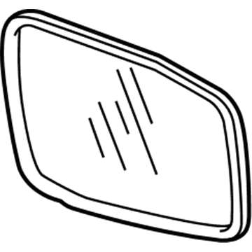 Honda 76253-SHJ-A51 Mirror Sub-Assembly, Driver Side (Flat) (Heated)