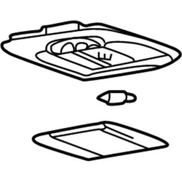 Hyundai 92820-38000-SR Overhead Console Lamp Assembly