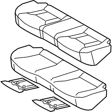 Hyundai 89100-3V130-XBD Cushion Assembly-Rear Seat