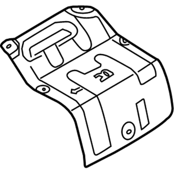 Hyundai 28796-E6000 Protector-Heat Rear, RH