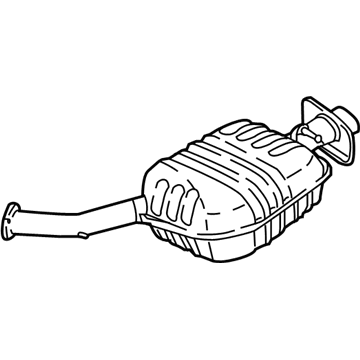 Kia 28710F6310 Rear Muffler Assembly, Left