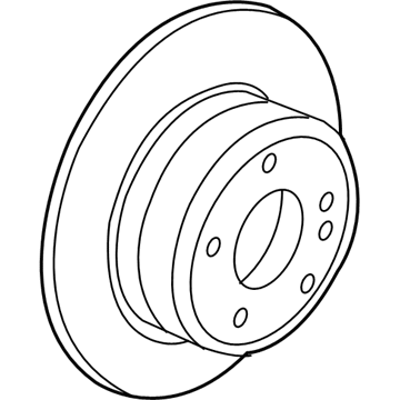 BMW 34-21-2-284-903 Brake Disc, Ventilated, Left