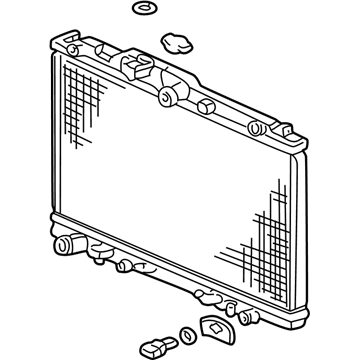 Acura 19010-PGE-A51 Radiator (Denso)