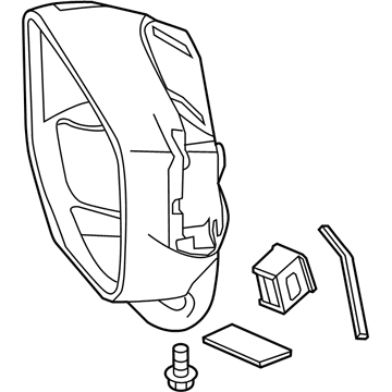 Honda 76205-TP6-A61 Housing Set, Passenger Side (Bsm)