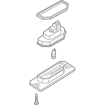 Nissan 26510-4Z000 Lamp Assembly-Licence