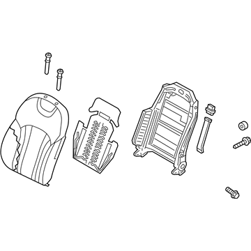 Hyundai 88300-B1060-PHR Back Assembly-Front Seat Driver