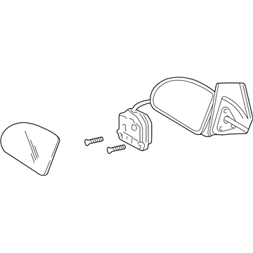 GM 15935752 Mirror Assembly