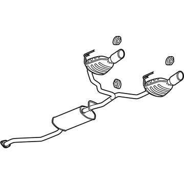 GM 23452801 Muffler & Pipe