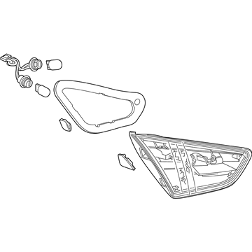 GM 42678953 Back Up Lamp Assembly