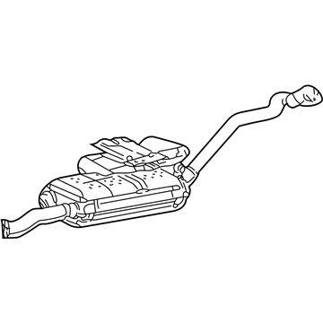 Ford XL2Z-5230-DA Muffler & Pipe