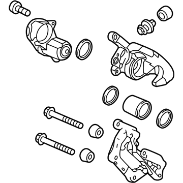 Honda 43019-T7W-A60 Caliper Sub-Assembly, Left Rear