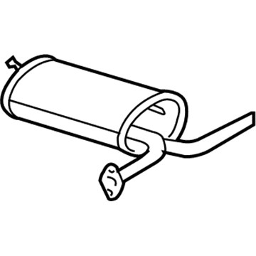 GM 22692805 Exhaust Muffler Assembly (W/ Exhaust Pipe & Tail Pipe)