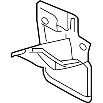 Lexus 65632-78010 Plate, Rear Wheel Housing