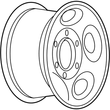 GM 9595249 Wheel, Steel