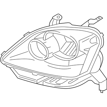 Ford 6G1Z-13008-B Composite Headlamp