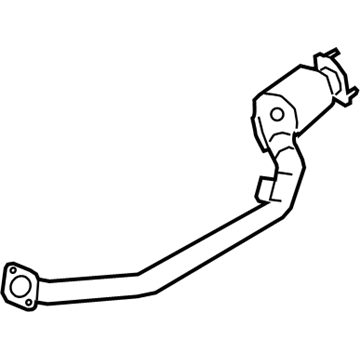 Kia 28600J6710 Front Muffler Assembly, Left