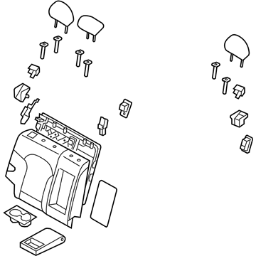 Hyundai 89401-2S160-TLM Back Assembly-Rear Seat RH