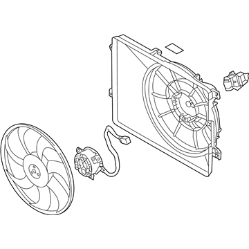 Kia 253802S000 Blower Assembly-Radiator
