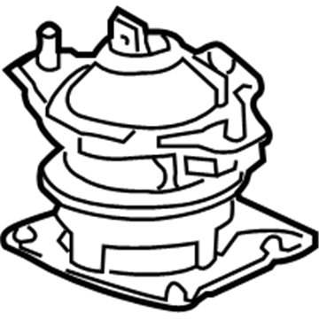 Honda 50830-SDB-A21 Rubber Assy., FR. Engine Mounting (AT)