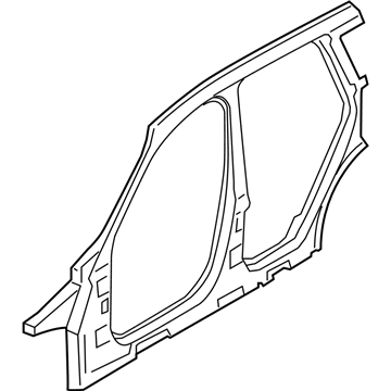 BMW 41-00-7-330-329 Side Frame, Middle Left