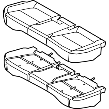 Hyundai 89100-K4100-SVF Cushion Assembly-RR Seat