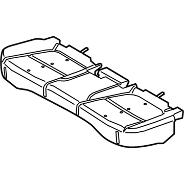 Hyundai 89150-J9000 Frame & Pad Assembly-RR Seat CUSH