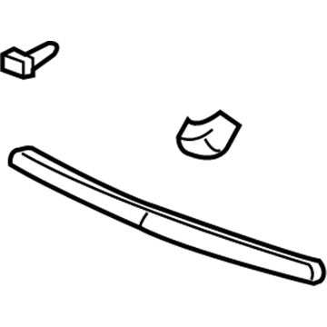 Acura 75120-SEP-A00 Molding Assembly, Hood