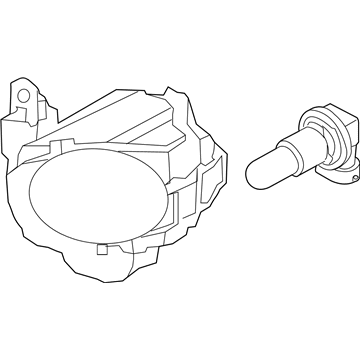 Kia 92201B2700 Front Fog Lamp Assembly, Left