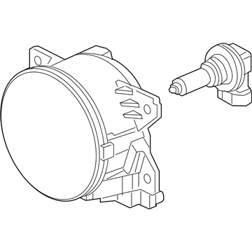 Honda 33900-TBA-A01 Light Assembly, Right Front Fog