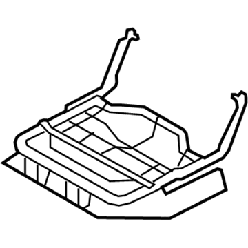 Nissan 88355-1AA0A Pad & Frame Assy-Cushion, Rear Seat LH