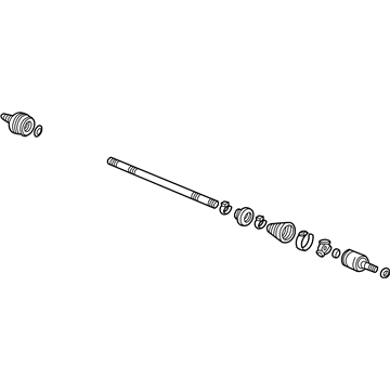Honda 44306-S5B-950 Driveshaft Assembly, Driver Side
