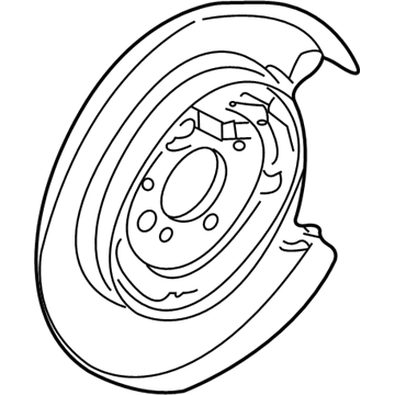 GM 21019209 Plate Asm, Rear Brake Backing