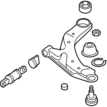 Kia 545012D002DS Arm Complete-Front Lower