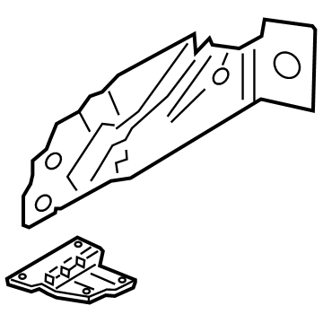 BMW 51-48-8-073-493 HEAT INSULATION ENGINE MOUNT