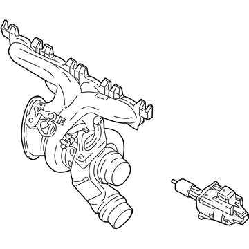 BMW 11-65-8-631-891 Exchange.Exhaust.Turbocharger W.Exhaust Manifold