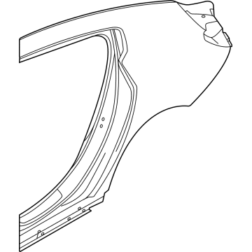 BMW 41-00-7-494-277 LEFT REAR SIDE PANEL