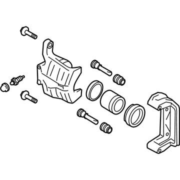 Nissan 44001-3NK0A CALIPER Assembly-Rear RH, W/O Pads Or SHIMS