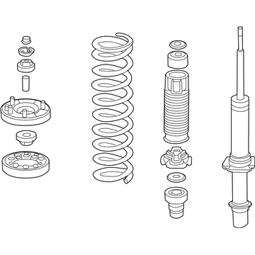 Honda 51601-SDA-A31 Shock Absorber Assembly, Right Front