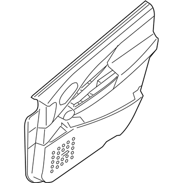 Nissan 80901-ZF95A Finisher Assy-Front Door, LH