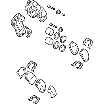 Hyundai 58130-0W000 Brake Assembly-Front, RH